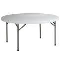 Tables - Dining & Bench Seating - Office Star - Office Star 60" BT60Q Round Resin Folding Table, Powder Coated