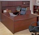 Office Star - Sonoma U-Shape Desk w/Hutch + Storage 108x107 - Image 1