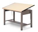 Mayline Drawing Tables Ranger Steel Four-Post Table only. No drawers.(30" x 42")