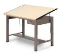 Safco - Ranger Steel 4-Post Table 72”W x 37.5”D with Tool Drawer - Image 1