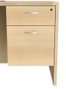 Desks - Straight Desks - Cherryman - Cherryman Amber Collection  48W x 24D with Suspended Pedestal 